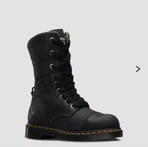 Steel toe Docs Leah Combat boots